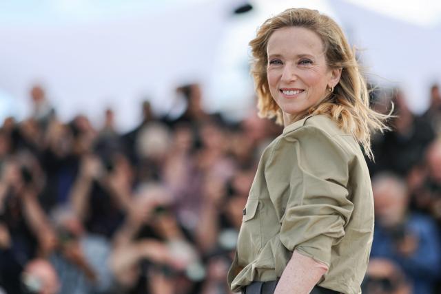 French actress Lea Drucker poses during a photocall of the film "La Vie d'une femme" (A Woman's Life) at the 79th edition of the Cannes Film Festival in Cannes, southern France on May 14, 2026. (Photo by Thibaud MORITZ / AFP)