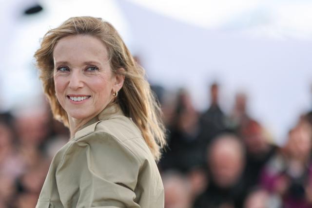 French actress Lea Drucker poses during a photocall of the film "La Vie d'une femme" (A Woman's Life) at the 79th edition of the Cannes Film Festival in Cannes, southern France on May 14, 2026. (Photo by Thibaud MORITZ / AFP)