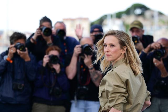 French actress Lea Drucker poses during a photocall of the film "La Vie d'une femme" (A Woman's Life) at the 79th edition of the Cannes Film Festival in Cannes, southern France on May 14, 2026. (Photo by Olivier CHASSIGNOLE / AFP)