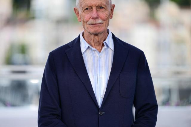 Italian actor Erri De Luca poses during a photocall of the film "La Vie d'une femme" (A Woman's Life) at the 79th edition of the Cannes Film Festival in Cannes, southern France on May 14, 2026. (Photo by Olivier CHASSIGNOLE / AFP)