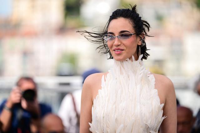Swiss actress Souheila Yacoub poses during a photocall of the film "L’Age d'Or" (The Golden Age) at the 79th edition of the Cannes Film Festival in Cannes, southern France on May 14, 2026. (Photo by Olivier CHASSIGNOLE / AFP)