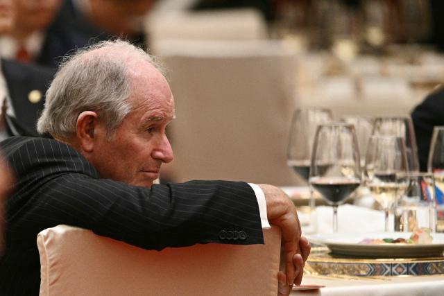 Blackstone chairman and CEO Stephen Schwarzman attends a state banquet for US President Donald Trump and China's President Xi Jinping at the Great Hall of the People in Beijing on May 14, 2026. (Photo by Brendan SMIALOWSKI / AFP)