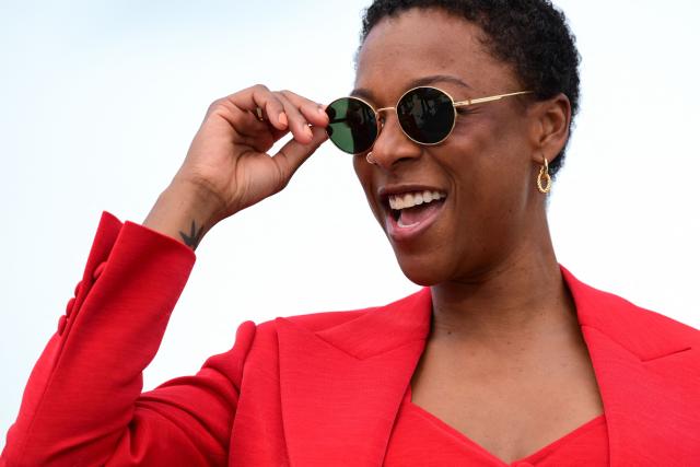 US actress Samira Wiley poses during a photocall of the film "Tangles: A Story About Alzheimer's, My Mother and Me" at the 79th edition of the Cannes Film Festival in Cannes, southern France on May 14, 2026. (Photo by Olivier CHASSIGNOLE / AFP)