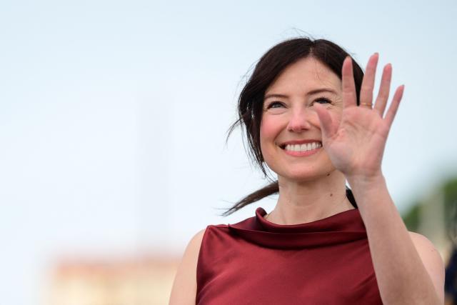 Canadian actress Sugar Lyn Beard poses during a photocall of the film "Tangles: A Story About Alzheimer's, My Mother and Me" at the 79th edition of the Cannes Film Festival in Cannes, southern France on May 14, 2026. (Photo by Olivier CHASSIGNOLE / AFP)