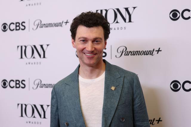 US actor and singer Bryce Pinkham arrives for the 79th Annual Tony Awards "Meet the Nominees" event in New York City on May 14, 2026. (Photo by ANGELA WEISS / AFP)