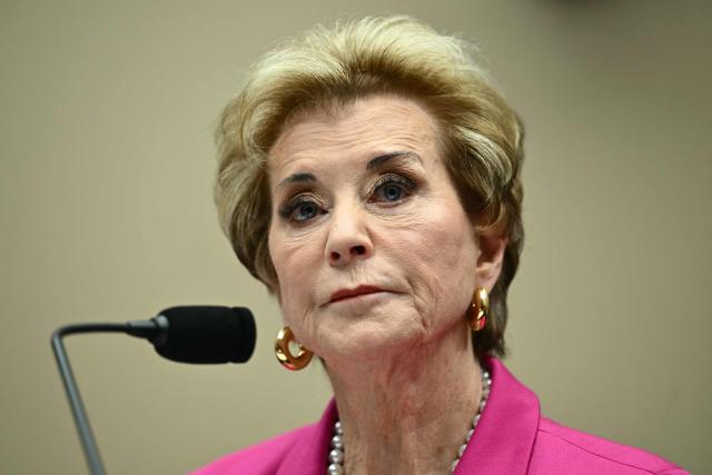 US Education Secretary Linda McMahon testifies at a House Committee on Education and Workforce hearing titled "Examining the Policies and Priorities of the Department of Education" on Capitol Hill in Washington, DC, on May 14, 2026. (Photo by Kent NISHIMURA / AFP)