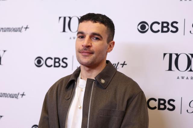 US actor Christopher Abbott arrives for the 79th Annual Tony Awards "Meet the Nominees" event in New York City on May 14, 2026. (Photo by ANGELA WEISS / AFP)