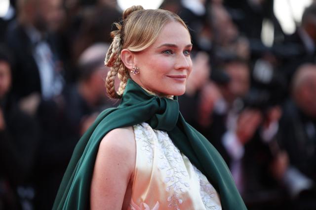 German actress Diane Kruger arrives for the screening of the film "Fatherland" at the 79th edition of the Cannes Film Festival in Cannes, southern France on May 14, 2026. (Photo by Valery HACHE / AFP)