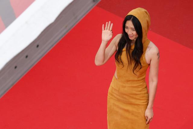 Member of the jury Chinese director and screenwriter Chloe Zhao arrives for the screening of the film "Fatherland" at the 79th edition of the Cannes Film Festival in Cannes, southern France on May 14, 2026. (Photo by Thibaud MORITZ / AFP)