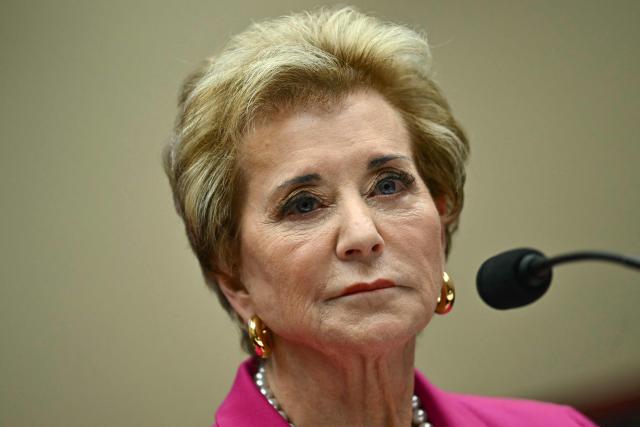 US Education Secretary Linda McMahon testifies at a House Committee on Education and Workforce hearing titled "Examining the Policies and Priorities of the Department of Education" on Capitol Hill in Washington, DC, on May 14, 2026. (Photo by Kent NISHIMURA / AFP)