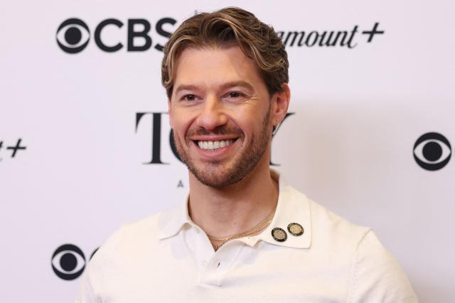 US actor Constantine Rousouli arrives for the 79th Annual Tony Awards "Meet the Nominees" event in New York City on May 14, 2026. (Photo by ANGELA WEISS / AFP)