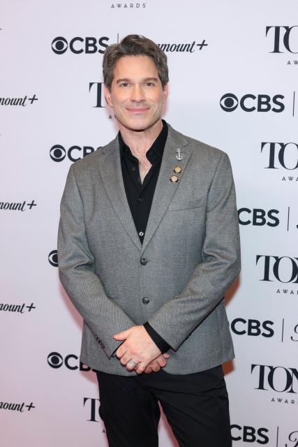 US producer Tye Blue arrives for the 79th Annual Tony Awards "Meet the Nominees" event in New York City on May 14, 2026. (Photo by ANGELA WEISS / AFP)