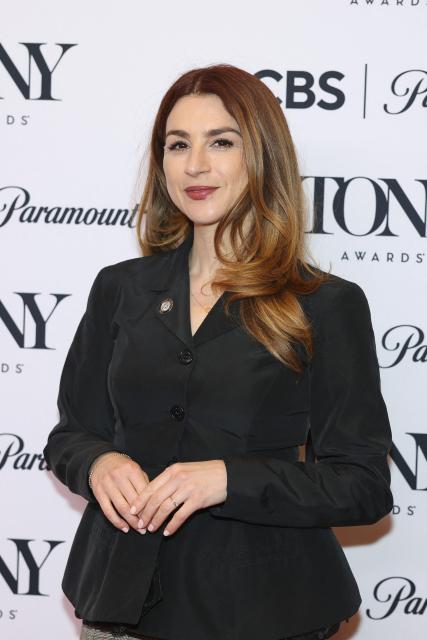 US actress Aya Cash arrives for the 79th Annual Tony Awards "Meet the Nominees" event in New York City on May 14, 2026. (Photo by ANGELA WEISS / AFP)