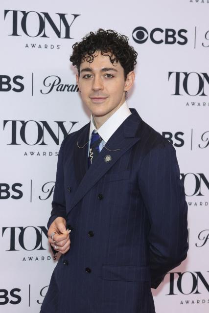 US actor and singer Ali Louis Bourzgui arrives for the 79th Annual Tony Awards "Meet the Nominees" event in New York City on May 14, 2026. (Photo by ANGELA WEISS / AFP)