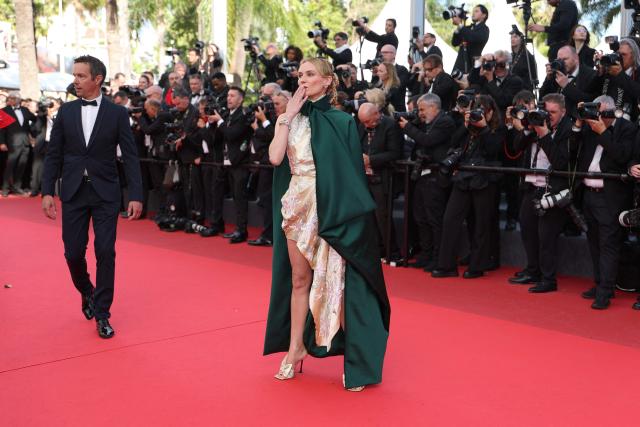 German actress Diane Kruger arrives for the screening of the film "Fatherland" at the 79th edition of the Cannes Film Festival in Cannes, southern France on May 14, 2026. (Photo by Sameer AL-DOUMY / AFP)