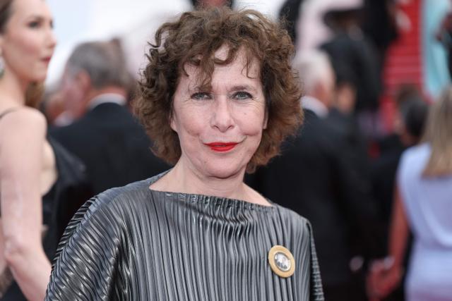 General Director of the Series Mania festival, Laurence Herszberg arrives for the screening of the film "Fatherland" at the 79th edition of the Cannes Film Festival in Cannes, southern France on May 14, 2026. (Photo by Sameer AL-DOUMY / AFP)