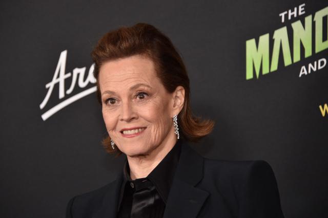 US actress Sigourney Weaver attends the world premiere of "Star Wars: The Mandalorian and Grogu" at the TCL Chinese Theatre in Los Angeles on May 14, 2026. (Photo by Chris Delmas / AFP)