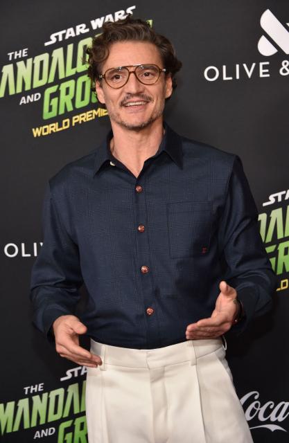 Chilean-US actor Pedro Pascal attends the world premiere of "Star Wars: The Mandalorian and Grogu" at the TCL Chinese Theatre in Los Angeles on May 14, 2026. (Photo by Chris DELMAS / AFP)