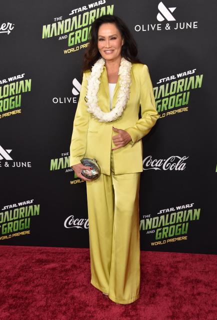 US actress Tia Carrere attends the world premiere of "Star Wars: The Mandalorian and Grogu" at the TCL Chinese Theatre in Los Angeles on May 14, 2026. (Photo by Chris DELMAS / AFP)