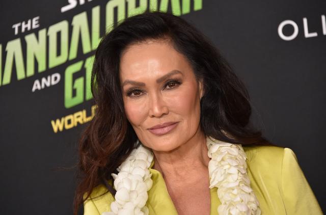 US actress Tia Carrere attends the world premiere of "Star Wars: The Mandalorian and Grogu" at the TCL Chinese Theatre in Los Angeles on May 14, 2026. (Photo by Chris DELMAS / AFP)