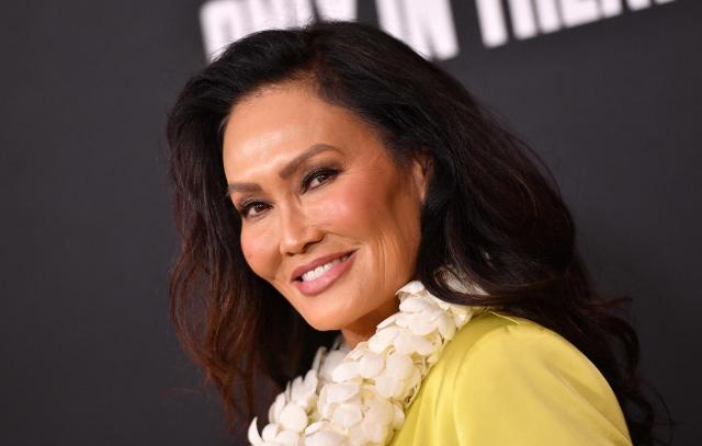 US actress Tia Carrere attends the world premiere of "Star Wars: The Mandalorian and Grogu" at the TCL Chinese Theatre in Los Angeles on May 14, 2026. (Photo by Chris DELMAS / AFP)