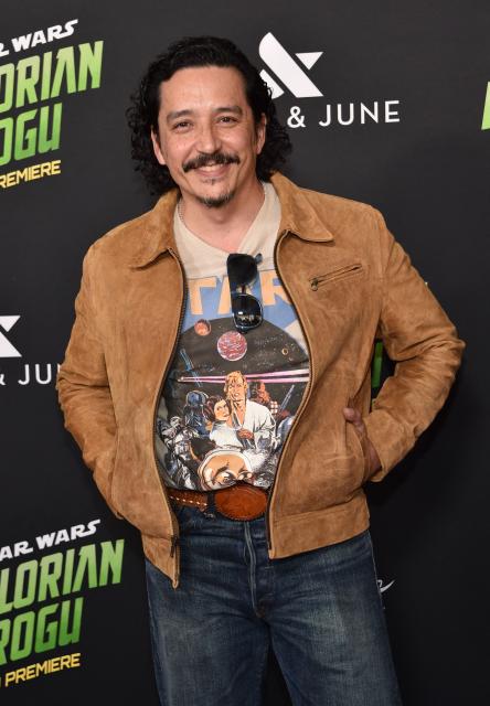 US actor Gabriel Luna attends the world premiere of "Star Wars: The Mandalorian and Grogu" at the TCL Chinese Theatre in Los Angeles on May 14, 2026. (Photo by Chris DELMAS / AFP)