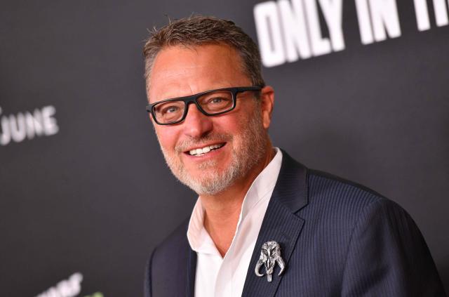 US actor Steve Blum attends the world premiere of "Star Wars: The Mandalorian and Grogu" at the TCL Chinese Theatre in Los Angeles on May 14, 2026. (Photo by Chris DELMAS / AFP)