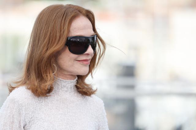 French actress Isabelle Huppert poses during a photocall of the film "Histoires Paralleles" (Parallel Tales) at the 79th edition of the Cannes Film Festival in Cannes, southern France on May 15, 2026. (Photo by Valery HACHE / AFP)
