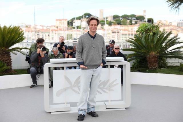 German actor August Diehl poses during a photocall of the film "Fatherland" at the 79th edition of the Cannes Film Festival in Cannes, southern France on May 15, 2026. (Photo by Thibaud MORITZ / AFP)