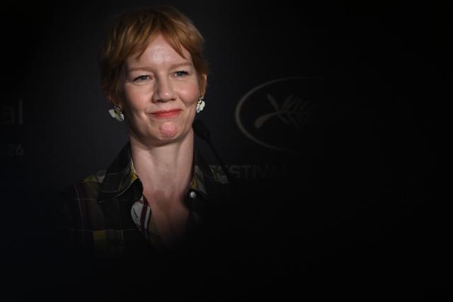 German actress Sandra Huller attends a press conference for the film "Fatherland" at the 79th edition of the Cannes Film Festival in Cannes, southern France on May 15, 2026. (Photo by Julie SEBADELHA / AFP)