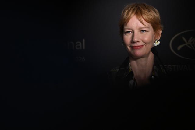 German actress Sandra Huller attends a press conference for the film "Fatherland" at the 79th edition of the Cannes Film Festival in Cannes, southern France on May 15, 2026. (Photo by Julie SEBADELHA / AFP)