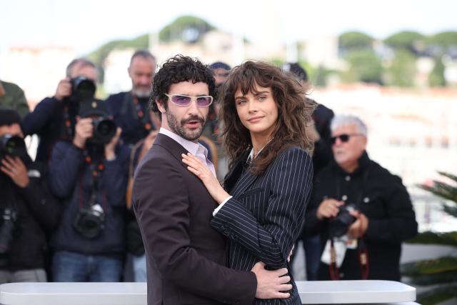 (From L) British model Cara Delevingne and US director and screenwriter Jordan Firstman pose during a photocall of the film "Club Kid" at the 79th edition of the Cannes Film Festival in Cannes, southern France on May 15, 2026. (Photo by Valery HACHE / AFP)