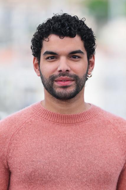French actor Sami Outalbali poses during a photocall of the film "Sanguine" at the 79th edition of the Cannes Film Festival in Cannes, southern France on May 15, 2026. (Photo by Thibaud MORITZ / AFP)