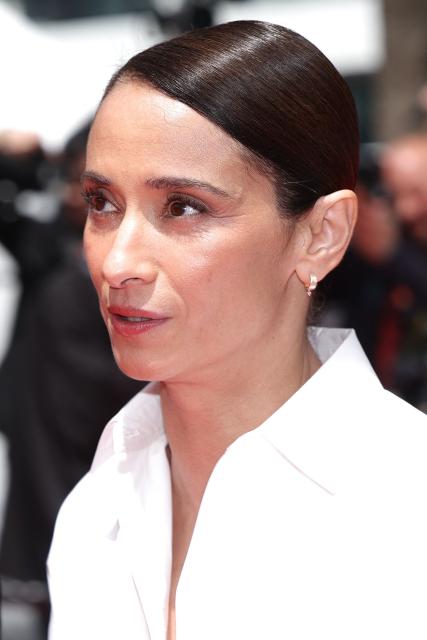 French actress Rachida Brakni arrive for the screening of the film "Cantona" at the 79th edition of the Cannes Film Festival in Cannes, southern France on May 15, 2026. (Photo by Sameer AL-DOUMY / AFP)