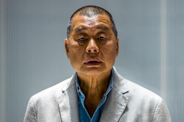 (FILES) Millionaire media tycoon Jimmy Lai poses during an interview with AFP at the Next Digital offices in Hong Kong on June 16, 2020. US President Donald Trump said on May 15, 2026, he brought up the fate of imprisoned Hong Kong pro-democracy media mogul Jimmy Lai during the high-stakes summit with Chinese counterpart Xi Jinping. Asked about the release of political prisoners by China, Trump told reporters on board Air Force One: "I did bring him up, it's a tougher one for him, it's a tougher one." Trump added: "He said, he told me, Jimmy Lai is a tough one for him to do." (Photo by ANTHONY WALLACE / AFP)