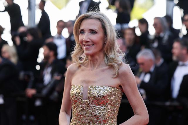 German President of the Golden Globes Awards Helen Hoehne arrives for the screening of the film "Karma" at the 79th edition of the Cannes Film Festival in Cannes, southern France on May 15, 2026. (Photo by Thibaud MORITZ / AFP)