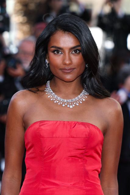 British actress Simone Ashley arrives for the screening of the film "Karma" at the 79th edition of the Cannes Film Festival in Cannes, southern France on May 15, 2026. (Photo by Sameer AL-DOUMY / AFP)
