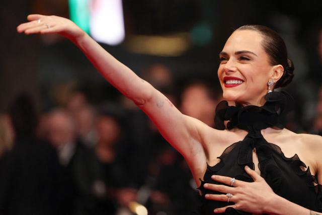 British model and actress Cara Delevingne  arrive for the screening of the film "Club Kid" at the 79th edition of the Cannes Film Festival in Cannes, southern France on May 15, 2026. (Photo by Thibaud MORITZ / AFP)