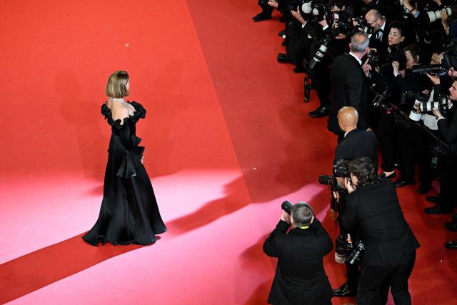 French actress Lea Seydoux arrives for the screening of the film "Gentle Monster" at the 79th edition of the Cannes Film Festival in Cannes, southern France on May 15, 2026. (Photo by Antonin THUILLIER / AFP)