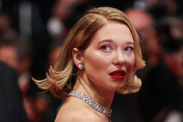 French actress Lea Seydoux arrives for the screening of the film "Gentle Monster" at the 79th edition of the Cannes Film Festival in Cannes, southern France on May 15, 2026. (Photo by Thibaud MORITZ / AFP)