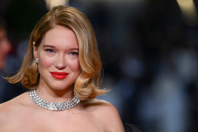 French actress Lea Seydoux arrives for the screening of the film "Gentle Monster" at the 79th edition of the Cannes Film Festival in Cannes, southern France on May 15, 2026. (Photo by Olivier CHASSIGNOLE / AFP)