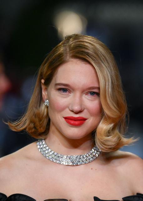 French actress Lea Seydoux arrives for the screening of the film "Gentle Monster" at the 79th edition of the Cannes Film Festival in Cannes, southern France on May 15, 2026. (Photo by Olivier CHASSIGNOLE / AFP)