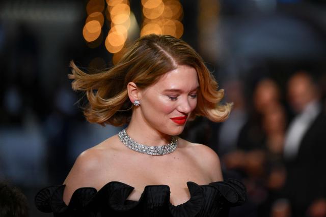 French actress Lea Seydoux arrives for the screening of the film "Gentle Monster" at the 79th edition of the Cannes Film Festival in Cannes, southern France on May 15, 2026. (Photo by Olivier CHASSIGNOLE / AFP)