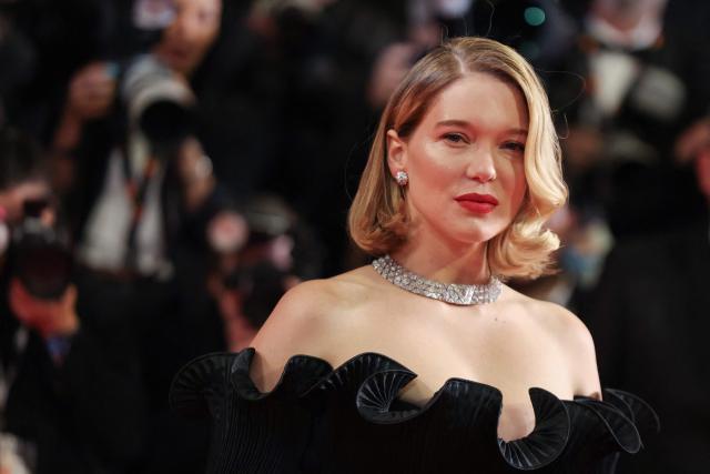 French actress Lea Seydoux arrives for the screening of the film "Gentle Monster" at the 79th edition of the Cannes Film Festival in Cannes, southern France on May 15, 2026. (Photo by Thibaud MORITZ / AFP)