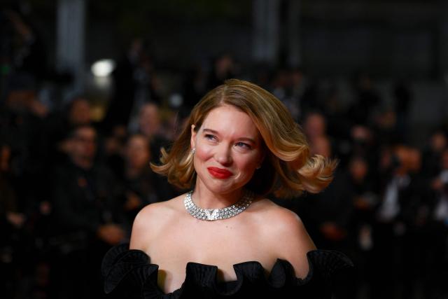 French actress Lea Seydoux arrives for the screening of the film "Gentle Monster" at the 79th edition of the Cannes Film Festival in Cannes, southern France on May 15, 2026. (Photo by Olivier CHASSIGNOLE / AFP)