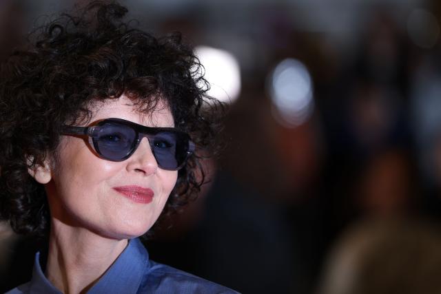 Austrian director and screenwriter Marie Kreutzer arrives for the screening of the film "Gentle Monster" at the 79th edition of the Cannes Film Festival in Cannes, southern France on May 15, 2026. (Photo by Sameer AL-DOUMY / AFP)