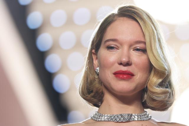 French actress Lea Seydoux leaves after the screening of the film "Gentle Monster" at the 79th edition of the Cannes Film Festival in Cannes, southern France on May 15, 2026. (Photo by Sameer AL-DOUMY / AFP)