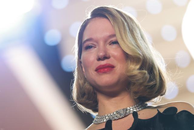 French actress Lea Seydoux leaves after the screening of the film "Gentle Monster" at the 79th edition of the Cannes Film Festival in Cannes, southern France on May 15, 2026. (Photo by Sameer AL-DOUMY / AFP)