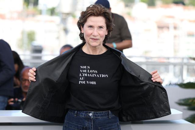 French actress Marie Bunel poses during a photocall of the film "Soudain" (All of a Sudden) at the 79th edition of the Cannes Film Festival in Cannes, southern France on May 16, 2026. (Photo by Sameer AL-DOUMY / AFP)