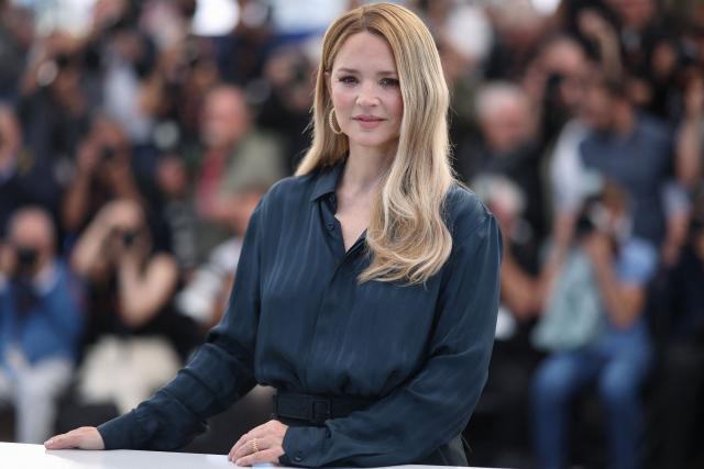 Belgian actress Virginie Efira poses during a photocall of the film "Soudain" (All of a Sudden) at the 79th edition of the Cannes Film Festival in Cannes, southern France on May 16, 2026. (Photo by Valery HACHE / AFP)